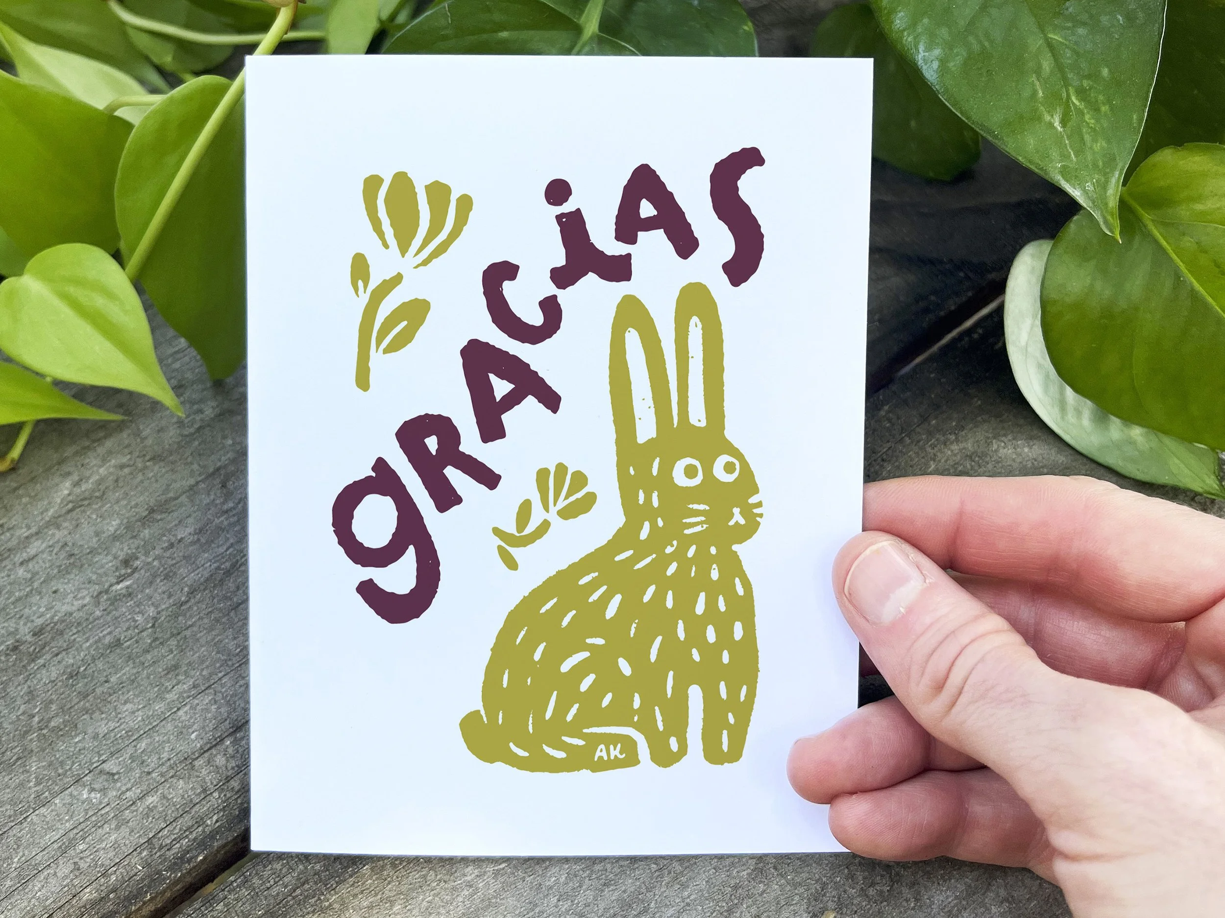 Bunny Says Merci Bien! / Pack of 10 Notecards — Adrianne Kimbell